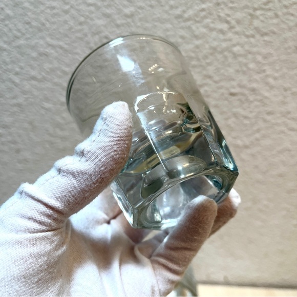 3 clear glasses- heavy bottom. Great for liquor & booze: scotch-whiskey-baileys. - Picture 5 of 12